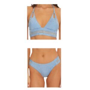 Isabella Rose Queensland Maui Swimsuit Set Blue Medium NWT